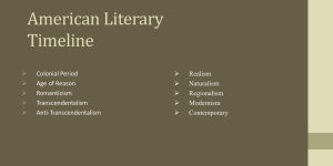 American Literary Periods powerpoint