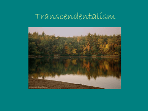 Transcendentalism - Collierville High School
