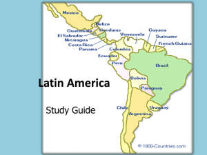 SS6 Unit 1: Latin America