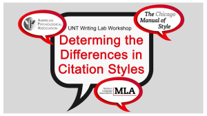 Revised-Determining the Differences in Citation Styles