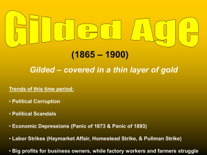 Gilded Age - Power Point Presentation
