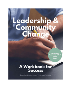 Leadership and Community Change Workbook