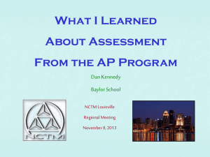 AP and Assessment - Home