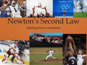 Newton*s Second Law