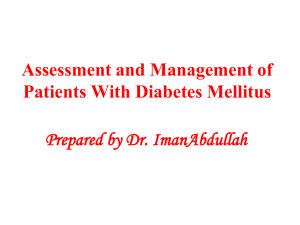 Nursing Process The patient newly diagnosed with diabetes mellitus