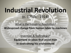 Industrial Revolution ALL NOTES