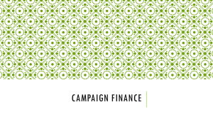 Campaign Finance PowerPoint