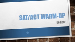 SAT/ACT Warm-UP - Cloudfront.net