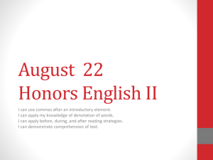 August 19 & 20 English II - Montgomery County Public Schools