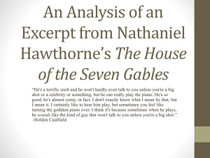 An Analysis of an Excerpt from Nathaniel Hawthorne