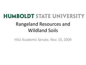 Rangeland Resources and Wildland Soils report to the HSU