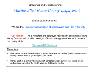 Martinsville / Henry County Taxpayers