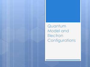 Quantum Model and Electron Configurations