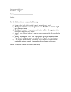 Rainforest Biome Analysis and Rubric