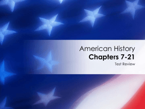 American History Chapters 7-21