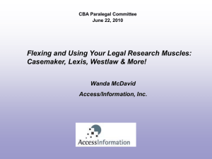 Flexing and Using Your Legal Research Muscles