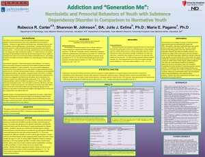 "Generation Me": Narcissistic and prosocial behaviors of youth with