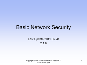 Basic Network Security Considerations