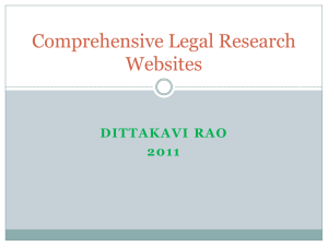 Comprehensive Legal Research Websites