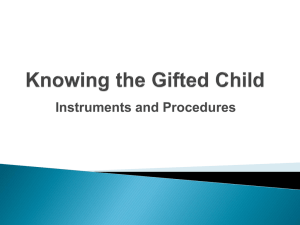 Knowing D Instruments and Procedures