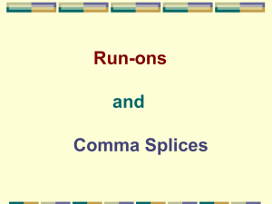 how to recognize and correct run-on sentences