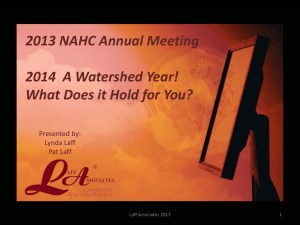 NAHC Annual Meeting 2013