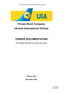 APPENDIX B – cOMMERCIAL OFFER - Ukraine International Airlines