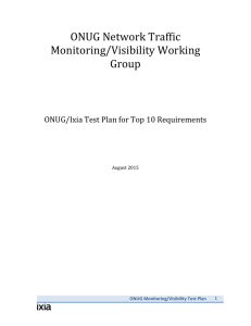 Traffic Monitoring/Visibility Test Plan