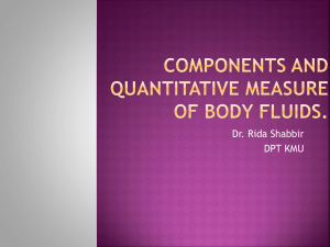 Components and quantitative measure of body