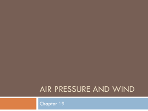 Air Pressure and Wind
