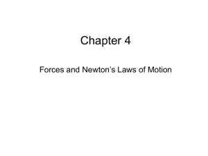 Chapter 4: Forces and Newton's Laws of Motion
