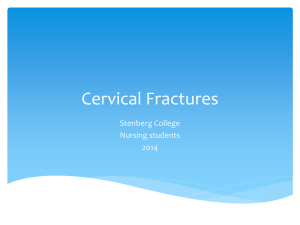 Cervical Fractures - Sasha Yunick's E