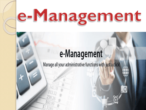 e-Management - Department of Computer Engineering