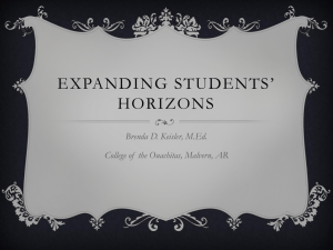 Expanding Students' Horizons