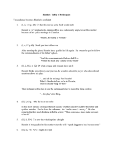 Hamlet Table of Soliloquies pdf