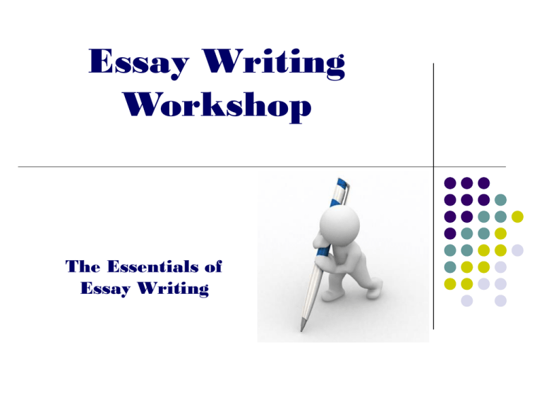 writing workshop a document based essay