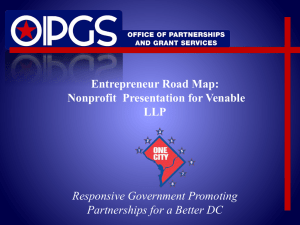 Entrepreneur Road Map: Nonprofit Presentation for