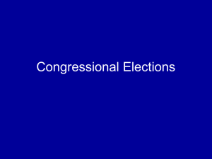 Congressional Elections - University of San Diego Home Pages