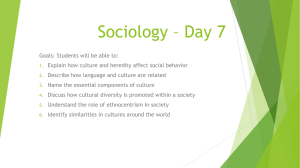 Sociology * Day 6
