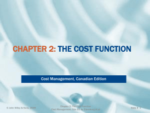 chapter 2: the cost function