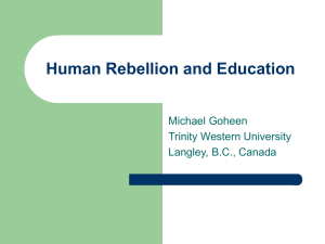 Education and Human Rebellion