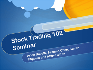 Stock Trading 102 Seminar
