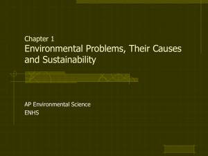 Chapter 1 Environmental Problems, Their Causes and Sustainability