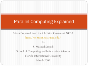Parallel Computing Explained - Florida International University