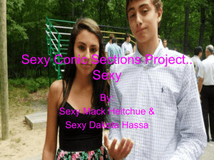 Sexy Conic Sections Project.. Sexy