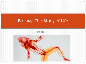 Biology: The Study of Life