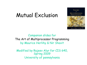 Art of Multiprocessor Programming