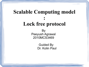 Scalable Computing model : Lock free protocol