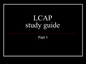 LCAP study guide