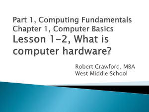 What is computer hardware?